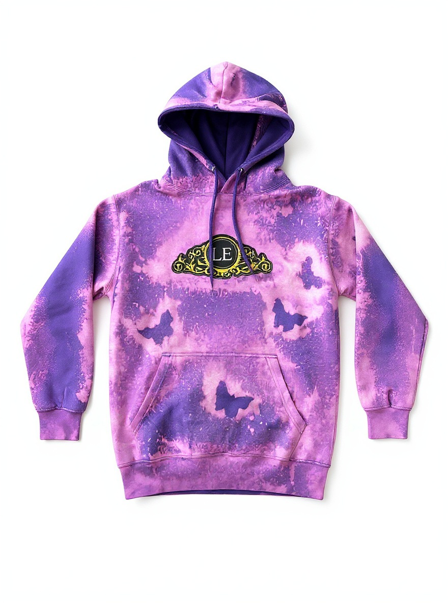 LE Purple Tie-Die Butterfly size Medium