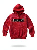Luxury Red Bleached Rose Hoodie size Small