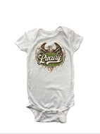 Short/long Sleeve Script Print Onesie
