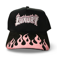 Luxury Pink Flame Hat