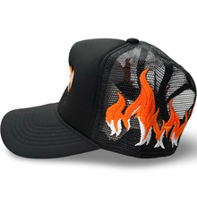 Load image into Gallery viewer, Luxury All Around Flame Trucker SnapBack