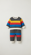Baby sweatsuit with mini-me design