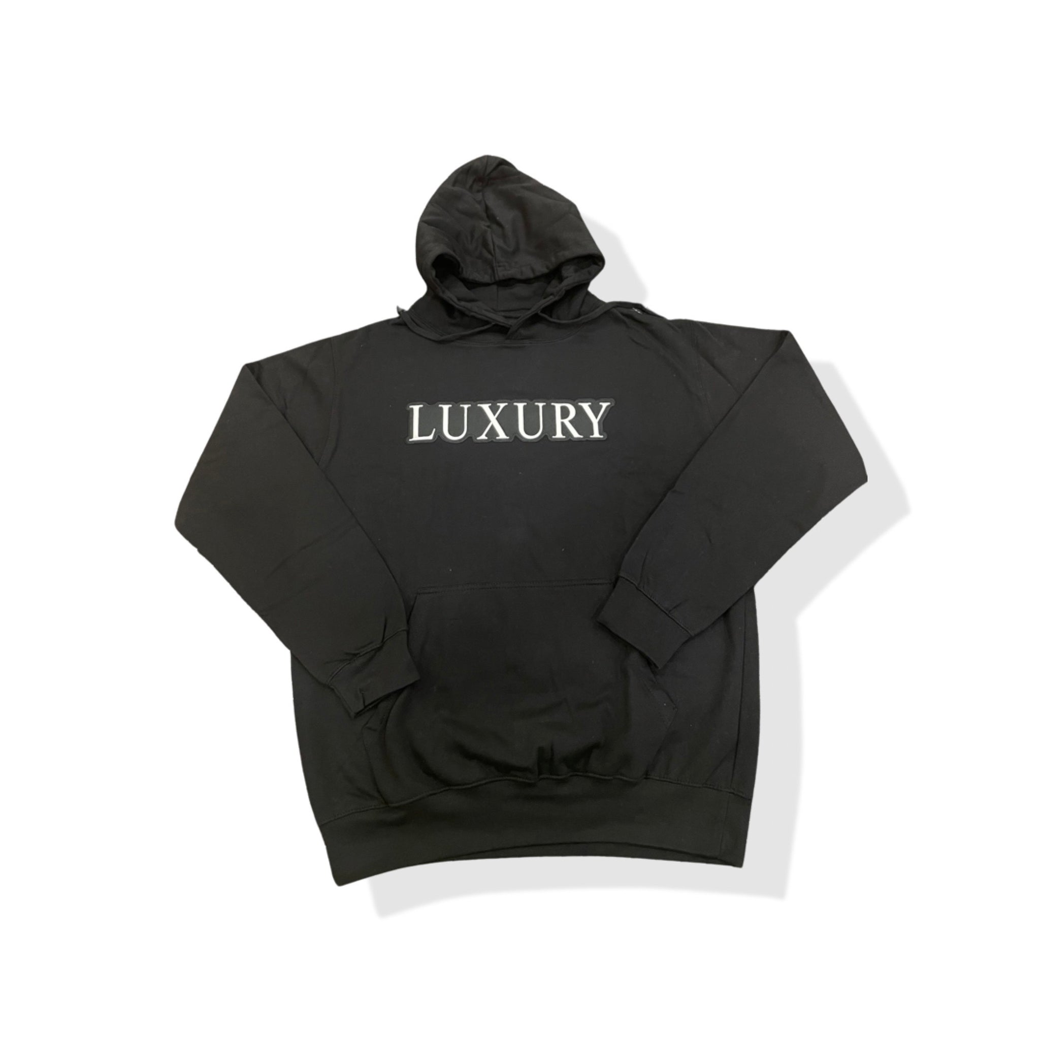Louis Vuitton Grey Logo Black Luxury Unisex Premium Hoodie Luxury